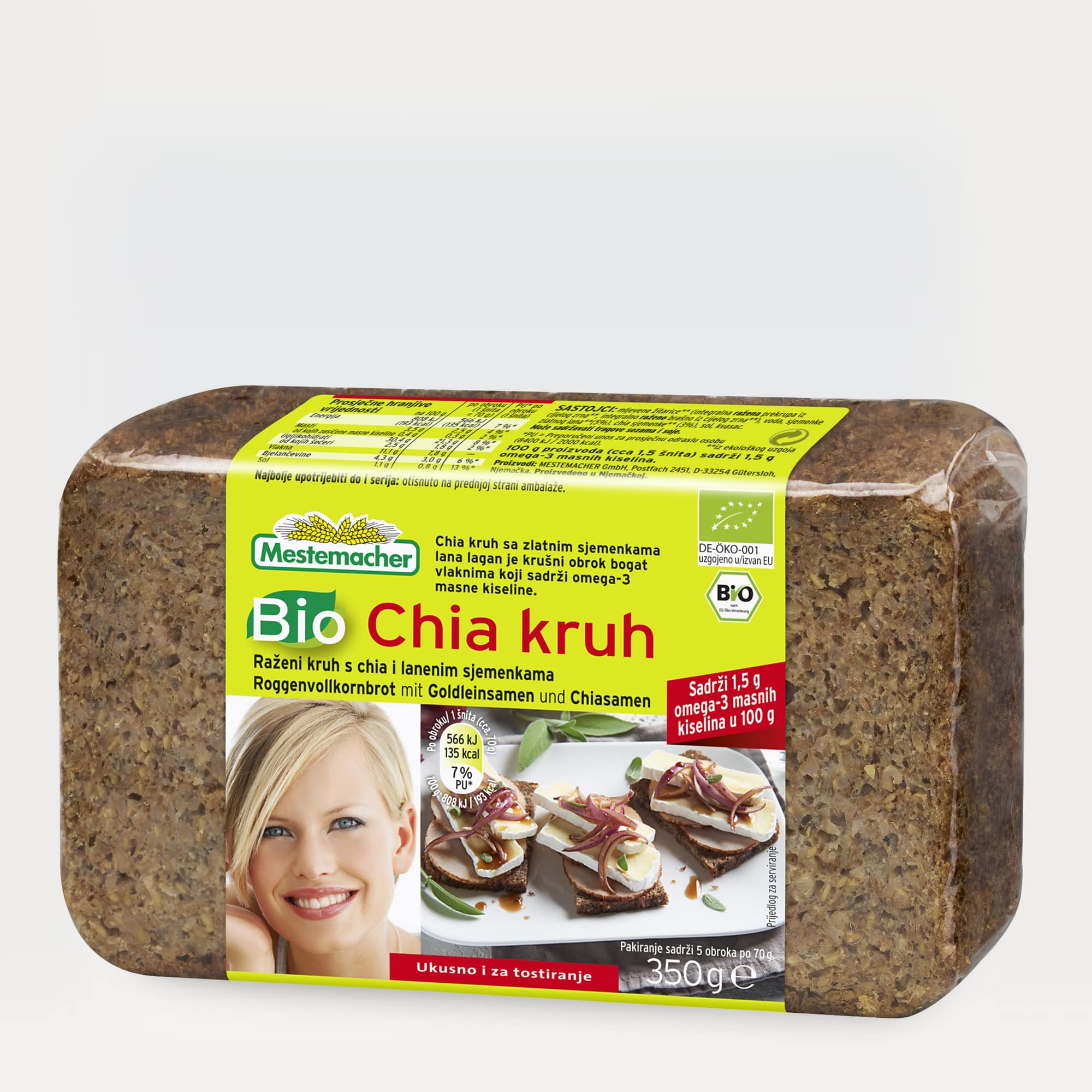 ulazni grijeh nagrađivanje  Chia kruh BIO 350g | Encian