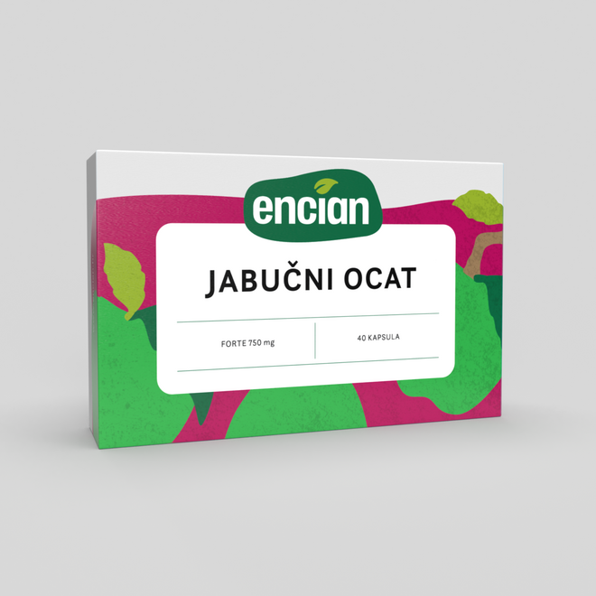 Jabučni ocat forte 750mg, 40 kapsula-0