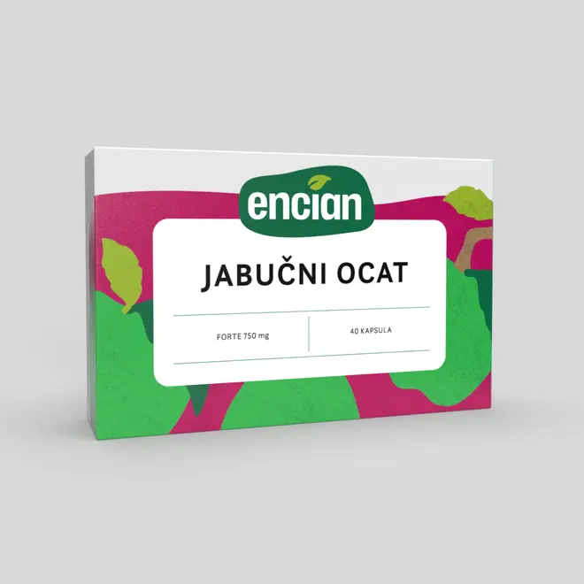 Jabučni ocat forte 750mg, 40 kapsula-0