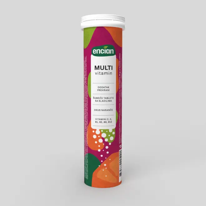Multivitamin, 20 šumećih tableta-0