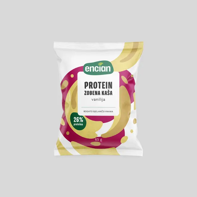 Proteinska zobena kaša vanilija 65g-0