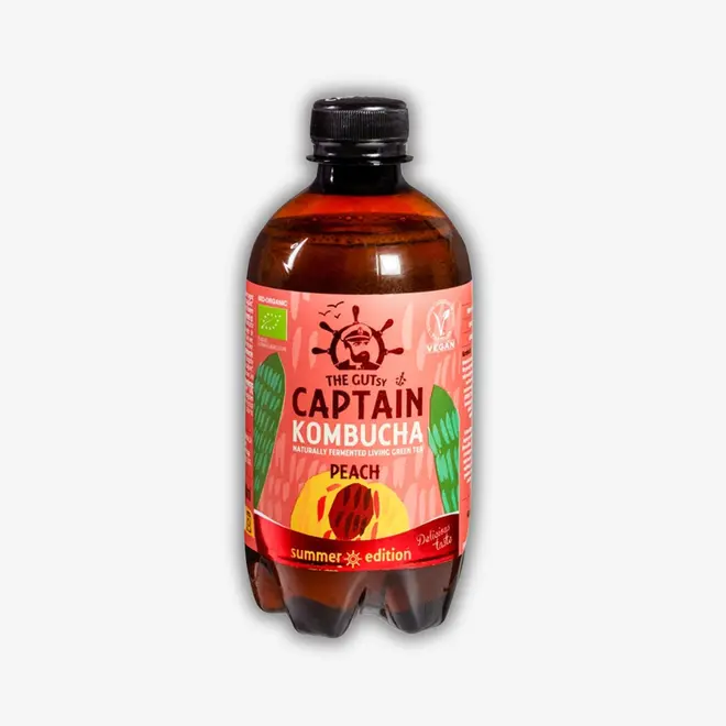 Captain kombucha peach BIO 400ml-0