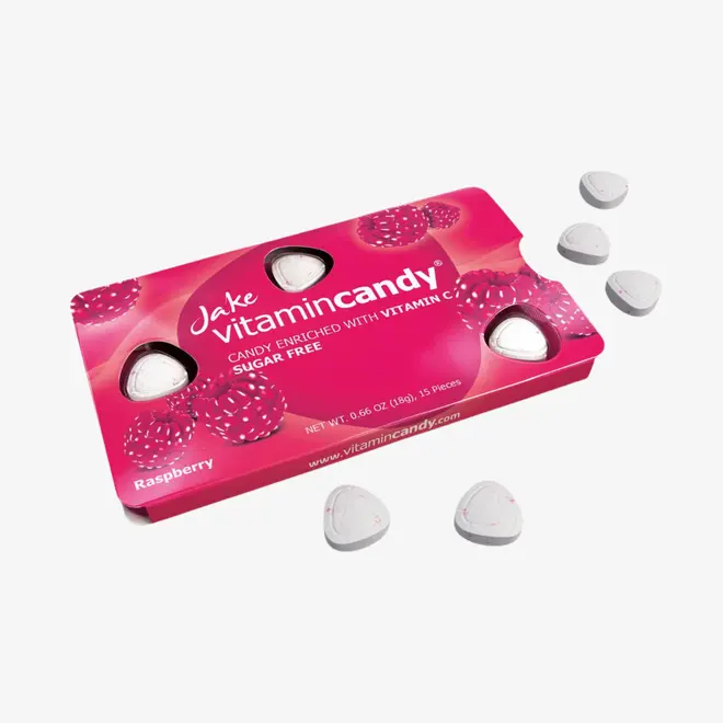 JAKE malina bomboni bez šećera s vitaminom C, 15 komada-1