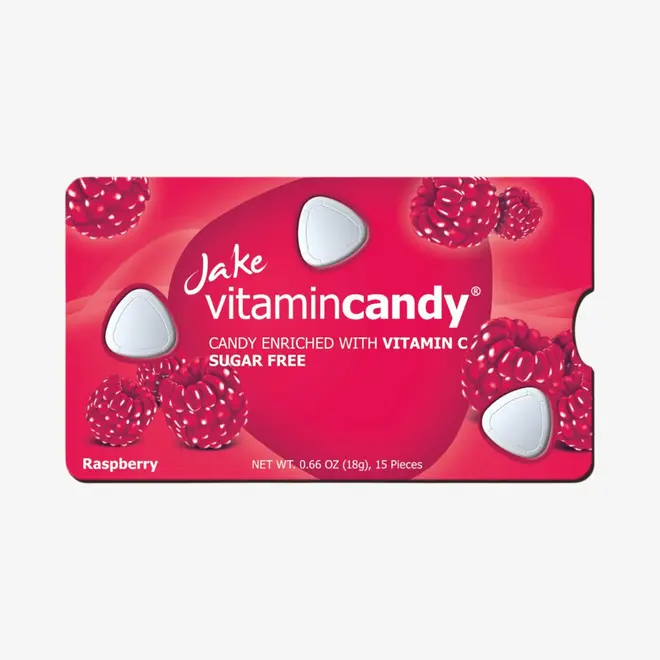 JAKE malina bomboni bez šećera s vitaminom C, 15 komada-0