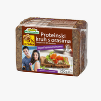 Proteinski kruh s orasima 250g